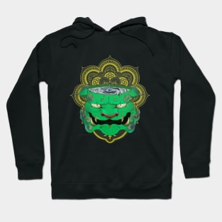 a chinese lion mandala Hoodie